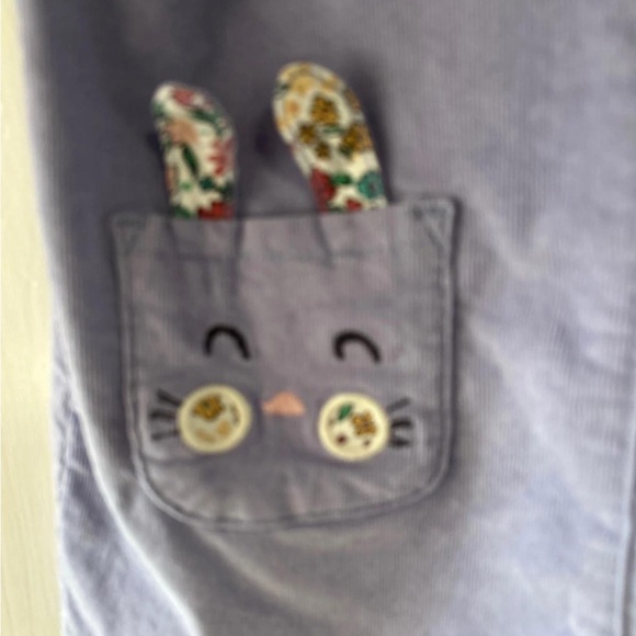 Kids Purple Corduroy Overalls - Picture 2 of 6